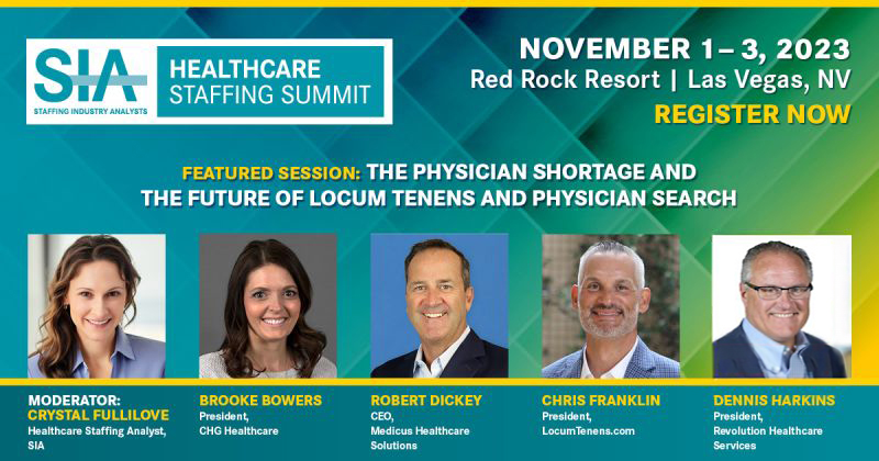 SIA Healthcare Staffing Summit 2023 5-Speaker Social Badge
